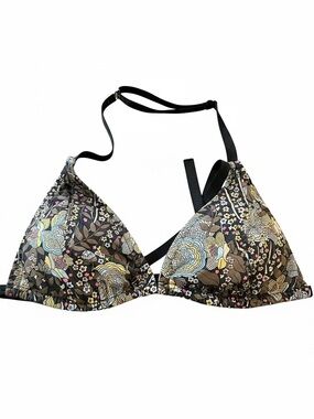 Malia Mills floral bohemian bikini top medium
